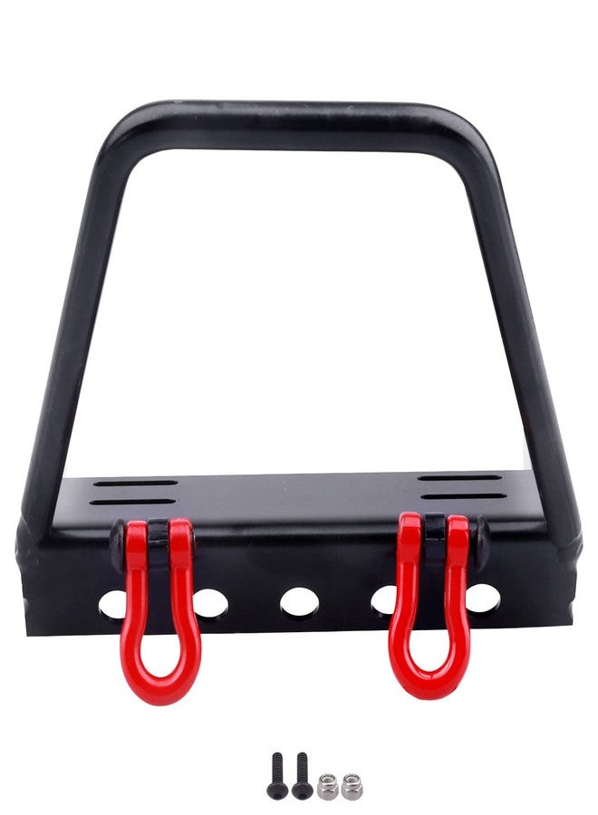 CrazyHobby Metal RC Crawler Front Bumper with Winch Mount Shackles for Axial SCX10 & SCX10 II Redcat Gen7 Gen 8 Upgrades (Type A) - Image 4